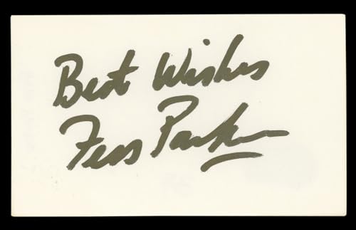 Fess Parker "Best Wishes" Authentic Signed 3x5 Index Card BAS #BL98546