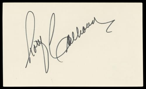 Rory Calhoun Angel Authentic Signed 3x5 Index Card Autographed BAS #BM57066