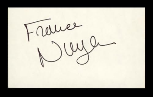 France Nuyen South Pacific Authentic Signed 3x5 Index Card BAS #BP00913