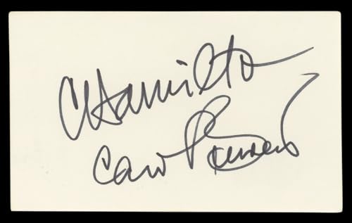 Carol Burnett & Carrie Hamilton Authentic Signed 3x5 Index Card BAS #BL98491