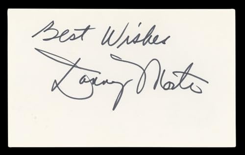 Don Most Happy Days "Best Wishes" Authentic Signed 3x5 Index Card BAS #BL96786
