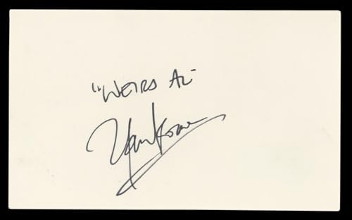 Weird Al Yankovic Musician Authentic Signed 3x5 Index Card BAS #BL98460