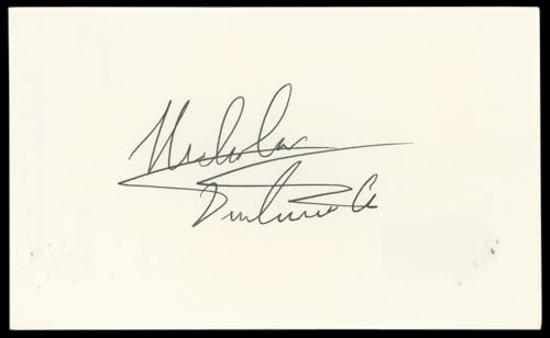 Nicholas Turturro NYPD Blue Authentic Signed 3x5 Index Card BAS #BN89201