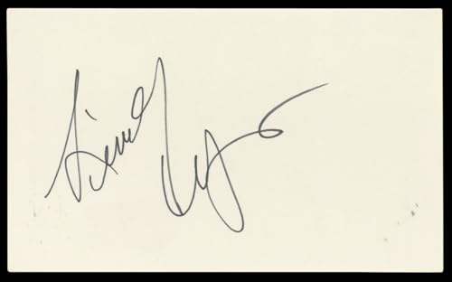 Lindsay Wagner The Bionic Woman Authentic Signed 3x5 Index Card BAS #BN89426