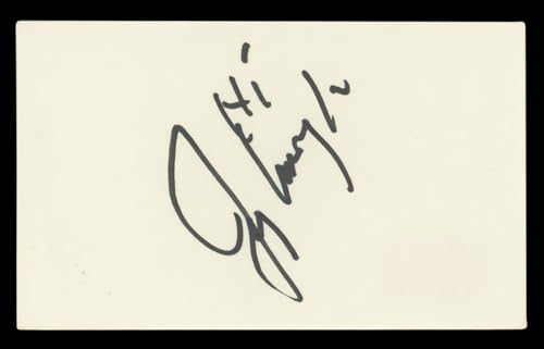 Jerry Van Dyke Coach "Hi" Authentic Signed 3x5 Index Card BAS #BL96751