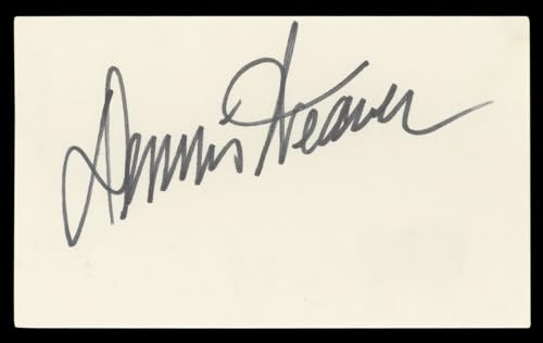 Dennis Weaver Gunsmoke Authentic Signed 3x5 Index Card Autographed BAS #BL96838