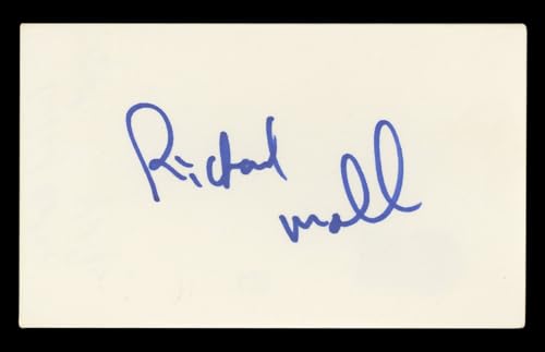 Richard Moll Night Court Authentic Signed 3x5 Index Card BAS #BL96560