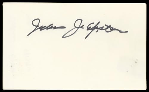 Julius J. Epstein Casablanca Authentic Signed 3x5 Index Card BAS #BN89181