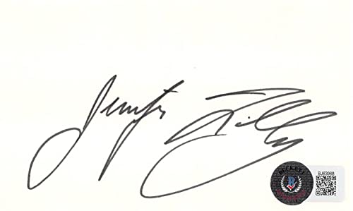 Jennifer Tilly Bride of Chucky Authentic Signed 3x5 Index Card BAS #BJ63968