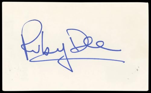 Ruby Dee Do the Right Thing Authentic Signed 3x5 Index Card BAS #BN89229