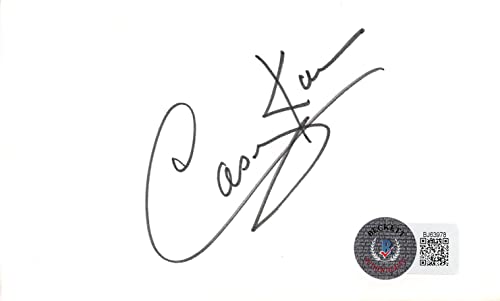 Casey Kasem Scooby-Doo Authentic Signed 3x5 Index Card BAS #BJ63978 1