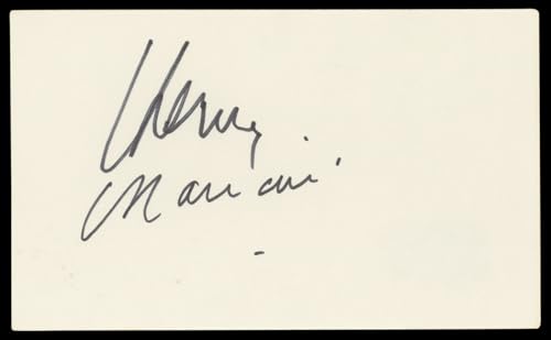 Henry Mancini The Pink Panther Authentic Signed 3x5 Index Card BAS #BL98589