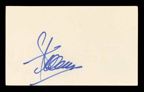 Steve Allen The Tonight Show Authentic Signed 3x5 Index Card BAS #BL96922