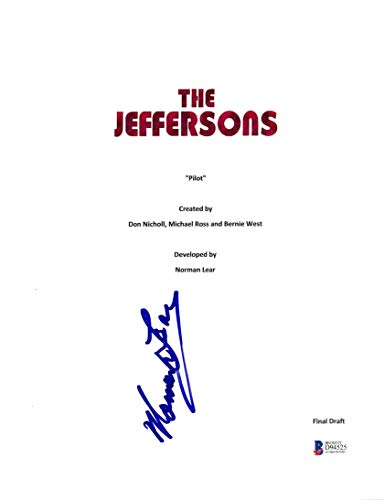Norman Lear Authentic Signed The Jeffersons TV Pilot Script Cover BAS #D94525