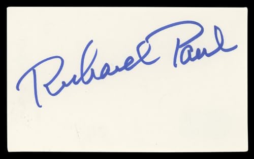 Richard Paul Murder, She Wrote Authentic Signed 3x5 Index Card BAS #BL96362