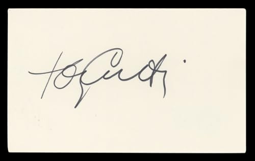 Tony Curtis Some Like It Hot Authentic Signed 3x5 Index Card BAS #BL98535