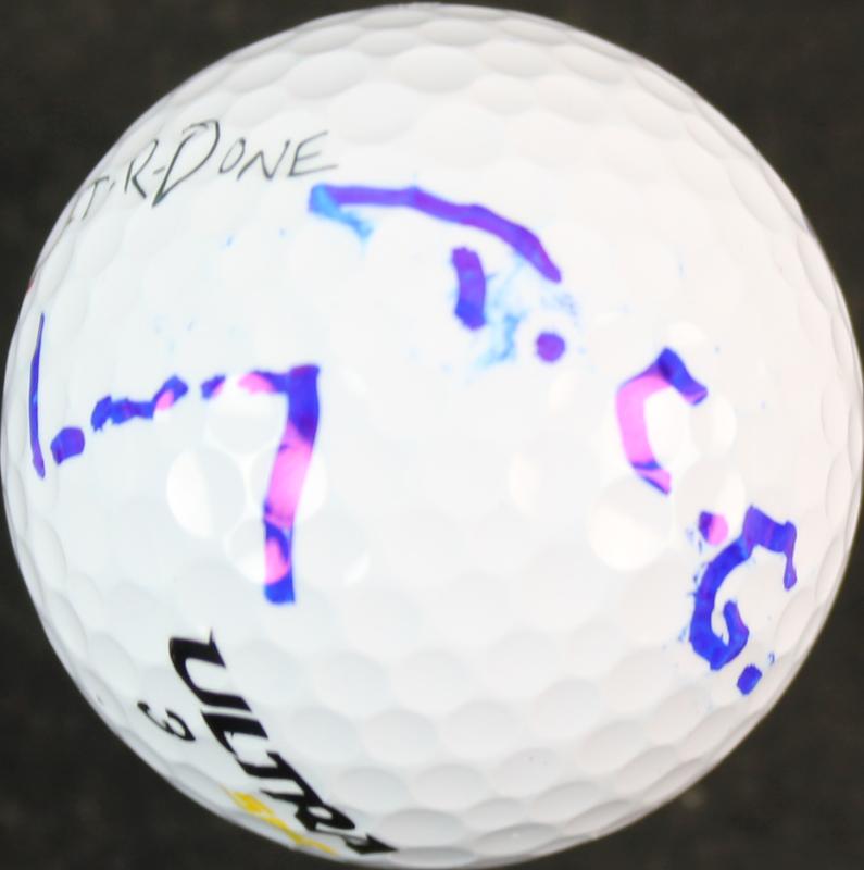 Larry The Cable Guy "T.C.G." Signed Personally Used Golf Ball PSA #Y45184