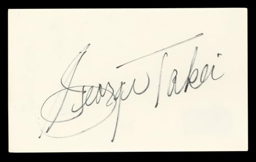 George Takei Star Trek: The Original Series Signed 3x5 Index Card BAS #BL96812