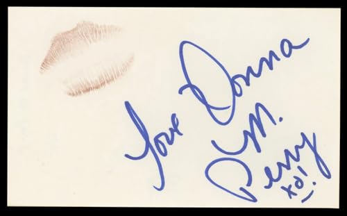 Donna M. Perry Playboy "Love, XO!" Authentic Signed 3x5 Index Card BAS #BL98639