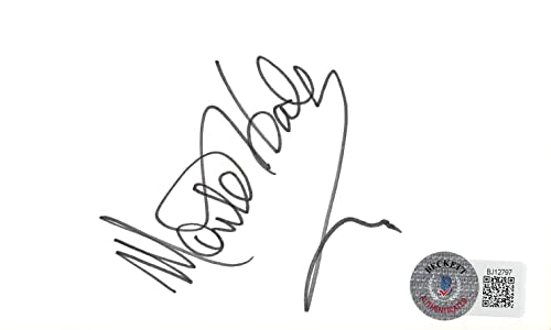 Monte Hale Giant Authentic Signed 3x5 Index Card Autographed BAS #BJ12797