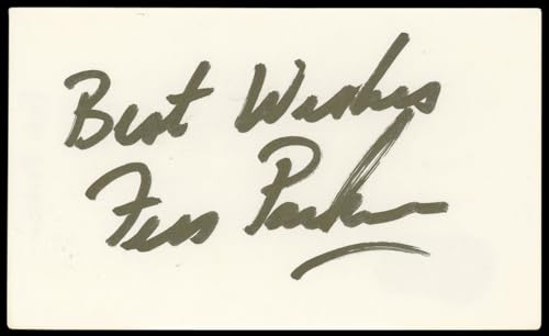 Fess Parker Daniel Boone "Best Wishes" Signed 3x5 Index Card BAS #BL98764