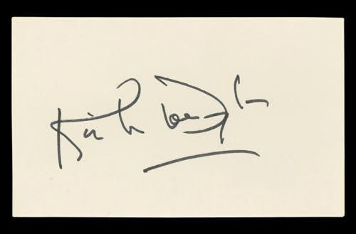 Kirk Douglas Spartacus Authentic Signed 3x5 Index Card Autographed BAS #BL96694