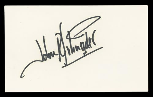 John Schneider The Dukes Of Hazzard Authentic Signed 3x5 Index Card BAS #BL96764