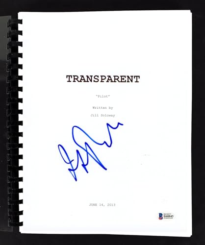 Jeffrey Tambor Authentic Signed Transparent Pilot Episode Tv Script BAS #B40845