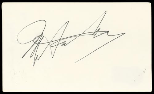 Morey Amsterdam The Dick Van Dyke Show Signed 3x5 Index Card BAS #BN89108