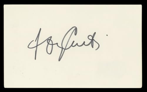 Tony Curtis Some Like It Hot Authentic Signed 3x5 Index Card BAS #BL98541