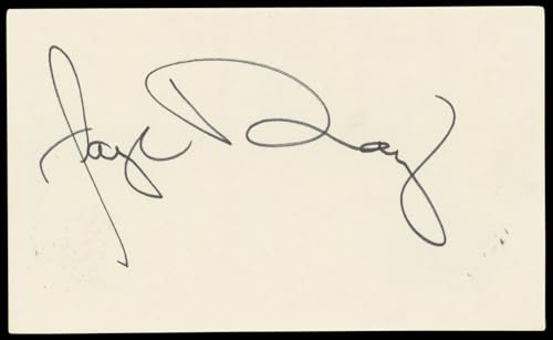 Faye Dunaway Bonnie and Clyde Authentic Signed 3x5 Index Card BAS #BN89233