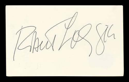 Robert Loggia Big Authentic Signed 3x5 Index Card Autographed BAS #BL96584