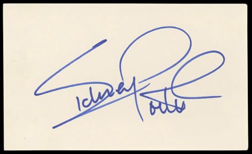 Sidney Poitier In The Heat of the Night Signed 3x5 Index Card BAS #BM58639