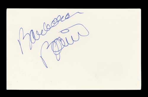 Barbara Bain Mission: Impossible Signed 3x5 Index Card Autographed BAS #AD70342