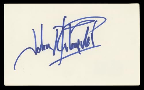 John Schneider The Dukes Of Hazzard Authentic Signed 3x5 Index Card BAS #BL96762