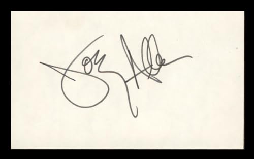 Joey Allen Warrant Authentic Signed 3x5 Index Card Autographed BAS #BP00926