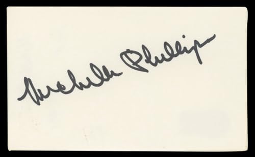 Michelle Phillips Valentino Authentic Signed 3x5 Index Card BAS #BL96363