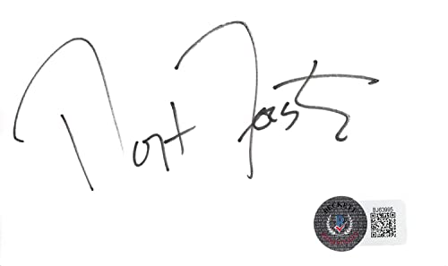 Robert Forster Jackie Brown Authentic Signed 3x5 Index Card BAS #BJ63995
