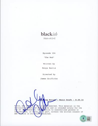 Anthony Anderson Black-ish Authentic Signed Script Cover BAS #BK02208