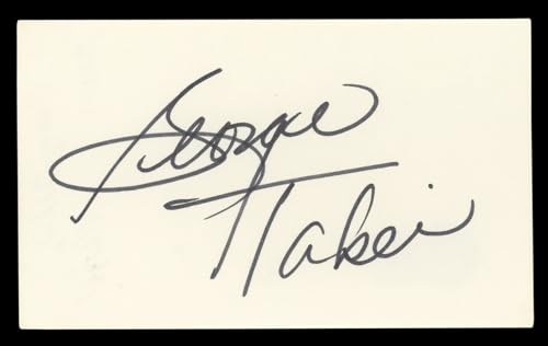 George Takei Star Trek: The Original Series Signed 3x5 Index Card BAS #BL96815