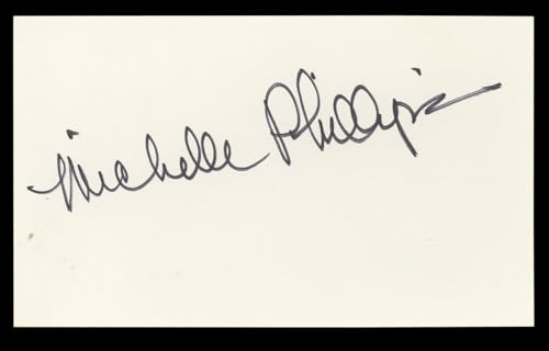 Michelle Phillips Knots Landing Authentic Signed 3x5 Index Card BAS #BL98858