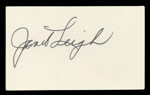 Janet Leigh Psycho Authentic Signed 3x5 Index Card Autographed BAS #BL96427