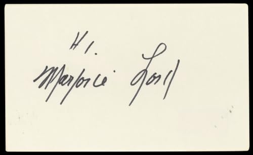 Marjorie Lord The Danny Thomas Show "Hi" Signed 3x5 Index Card BAS #BN89142
