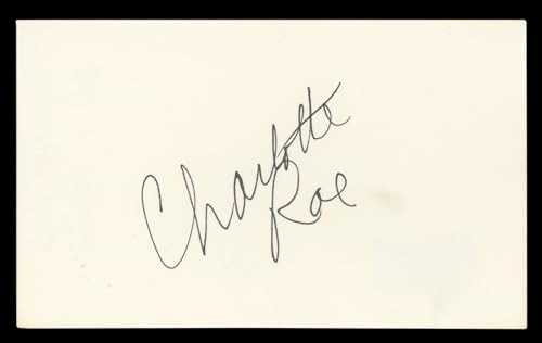 Charlotte Rae The Facts of Life Authentic Signed 3x5 Index Card BAS #BL96725
