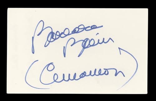 Barbara Bain Mission: Impossible "Cinnamon" Signed 3x5 Index Card BAS #AD70340