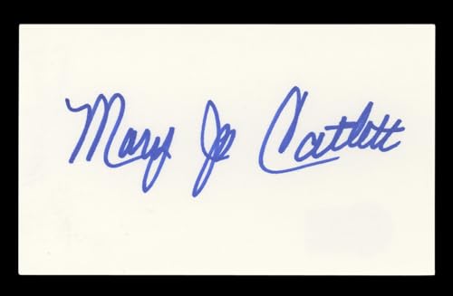 Mary Jo Catlett Spongebob Signed 3x5 Index Card Autographed BAS #AD70155