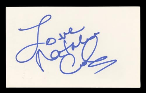 Natalie Cole "Love" Authentic Signed 3x5 Index Card Autographed BAS #BL96705
