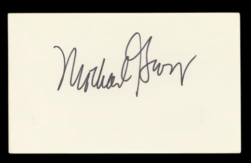 Michael Gross Family Ties Authentic Signed 3x5 Index Card BAS #BL96848