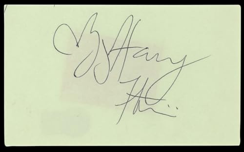 Harry Feinstein Photographer Authentic Signed 3x5 Index Card BAS #BL98899