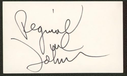 Reginald VelJohnson Family Matters Authentic Signed 3x5 Index Card BAS #BN06338